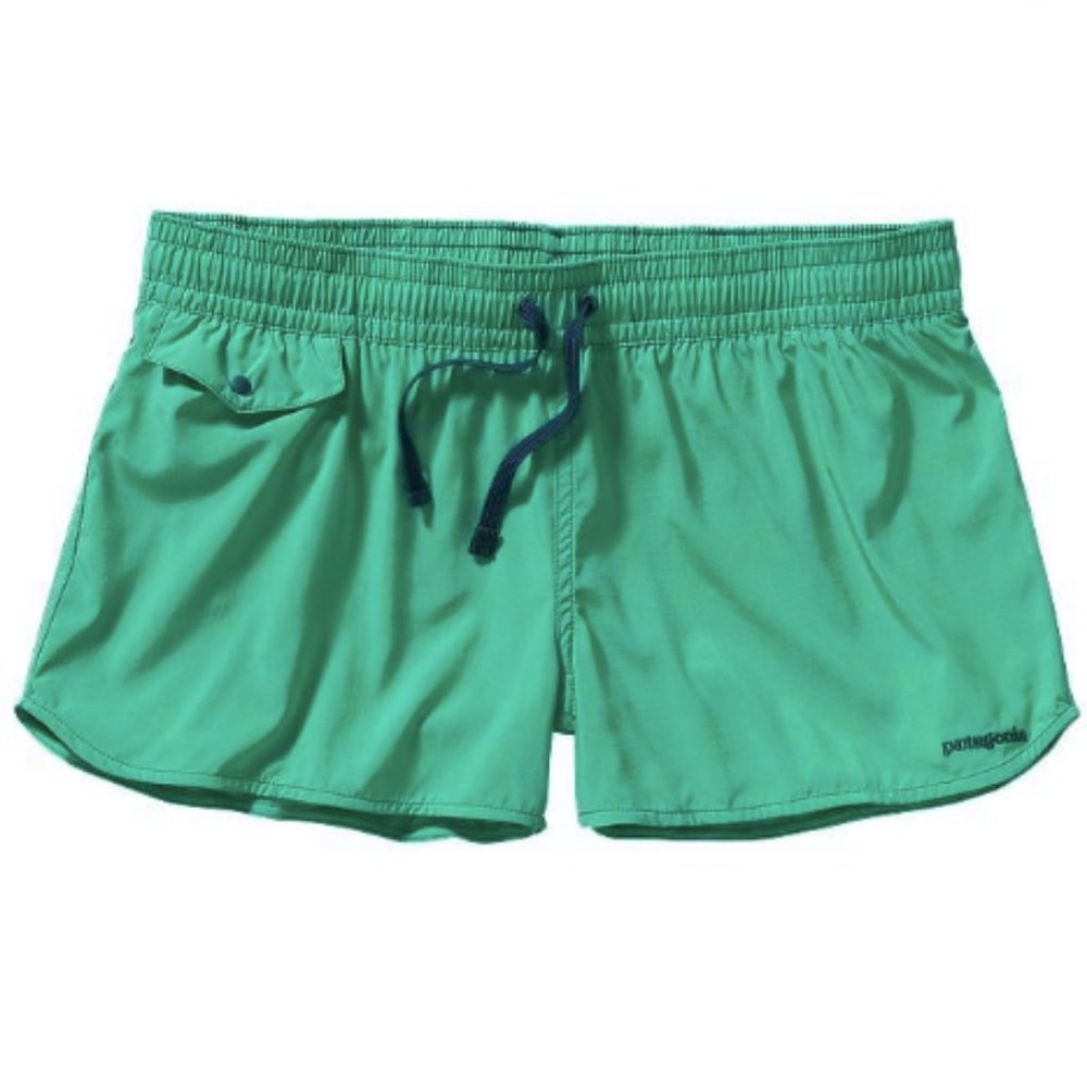Patagonia green board shorts 10
